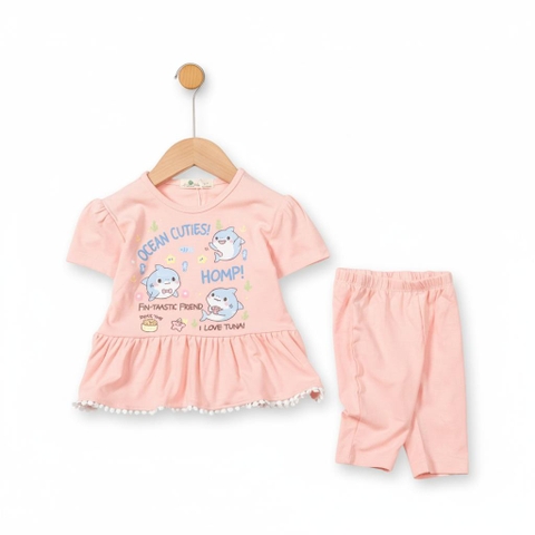 Bộ cotton trẻ em - bé gái G005 1/7 TS29