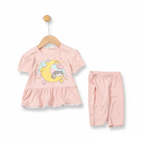 Bộ cotton trẻ em - bé gái G005 1/7 TS29