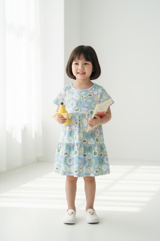 Váy cotton trẻ em - V02 2/10-TS06