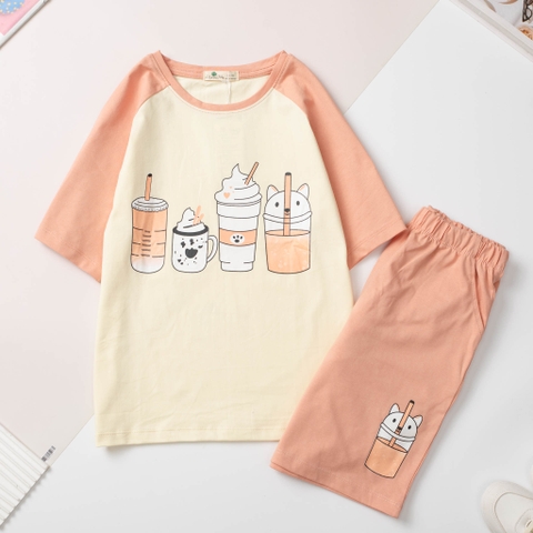 H523 Bộ BG ngắn tay phối 10/16