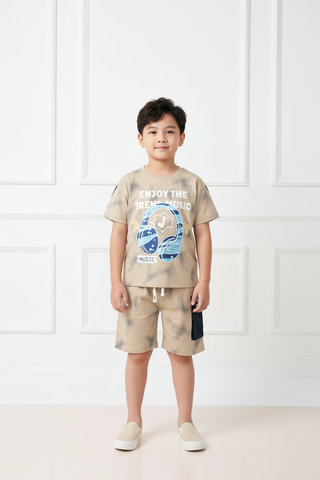 Bộ cotton trẻ em - bé trai B001 4/16 H560