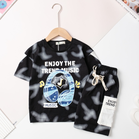 Bộ cotton trẻ em - bé trai B001 4/16 H560