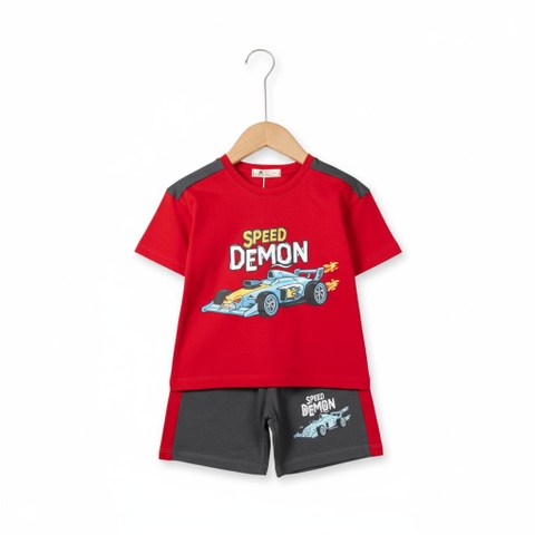 Bộ cotton trẻ em - bé trai B003 2/10
