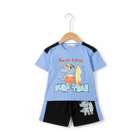Bộ cotton trẻ em - bé trai B003 2/10