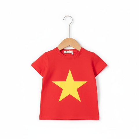 Áo cotton trẻ em - A06 12/18-áo cờ đỏ