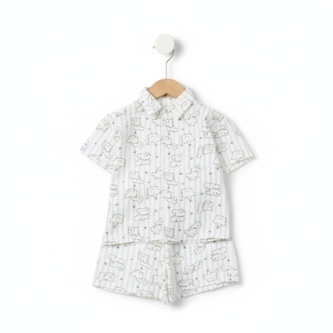 Bộ cotton trẻ em - bé trai B002 4/10