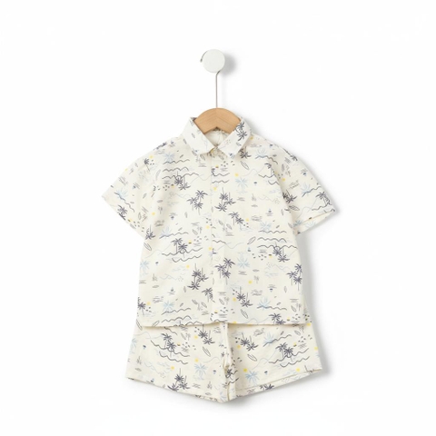 Bộ cotton trẻ em - bé trai B002 4/10