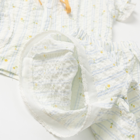 Bộ cotton trẻ em - bé gái G001 3/7-NH38