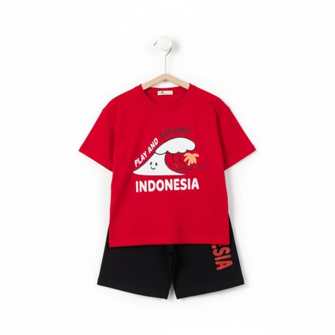 Bộ cotton trẻ em - bé trai B001 8/14-TS09