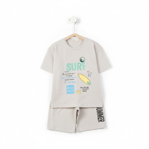Bộ cotton trẻ em - bé trai B001 8/14-TS09