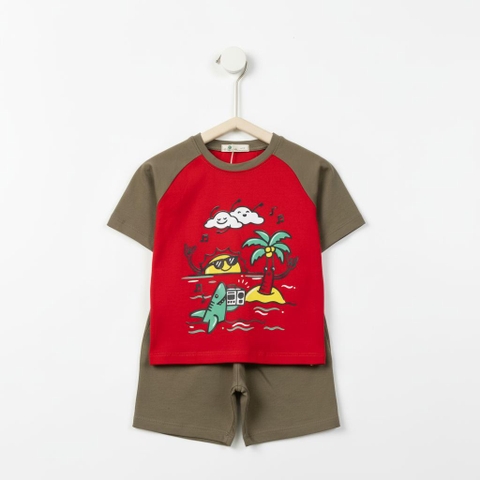 Bộ cotton trẻ em - bé trai B003 2/10-TS12