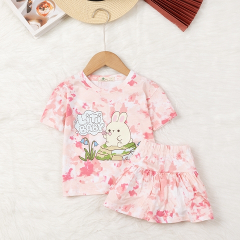 Bộ cotton trẻ em - bé gái G003 3/10 TS19