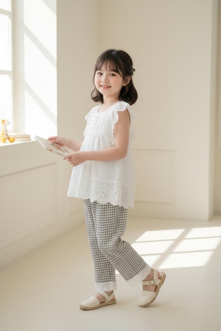 Bộ thời trang trẻ em - F03 4/12 quần dài