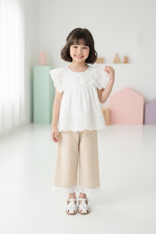 Bộ thời trang trẻ em - F03 4/12 quần dài