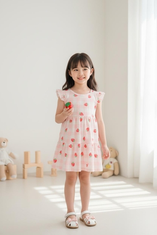 Váy cotton trẻ em - V02 2/10-TS06