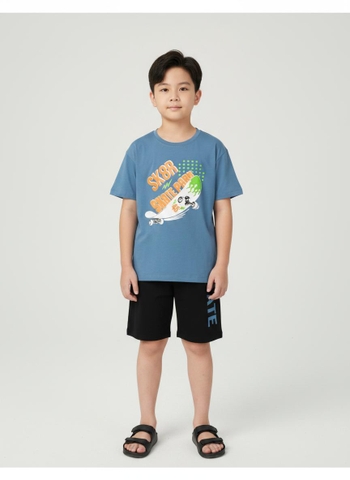Bộ cotton trẻ em - bé trai B001 10/16-TS43