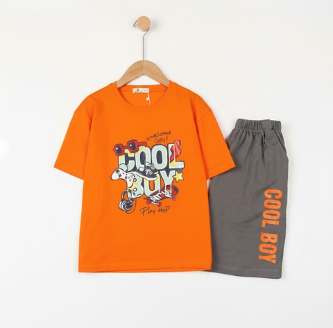 Bộ cotton trẻ em - bé trai B001 10/16 TS43