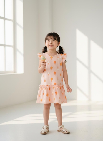 Váy cotton trẻ em - V02 2/10-TS06