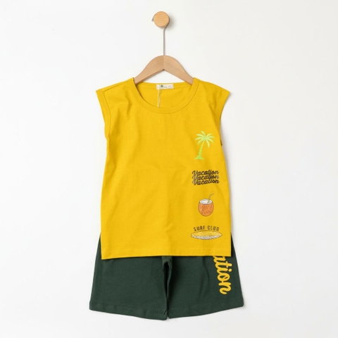 Bộ cotton trẻ em - bé trai B002 8/16-TS54