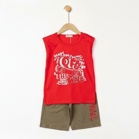 Bộ cotton trẻ em - bé trai B002 8/16-TS54