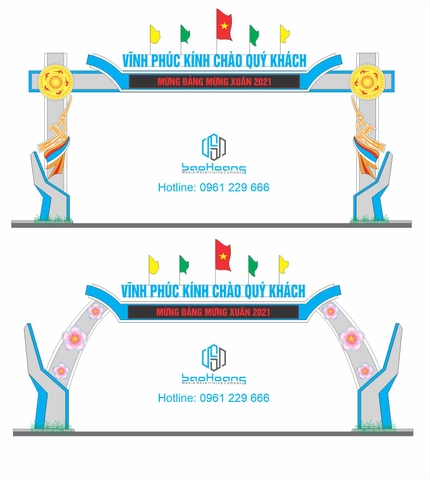 Mẫu trang trí cổng chào