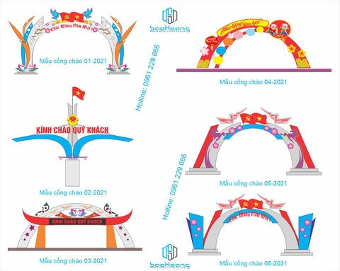 Mẫu trang trí cổng chào