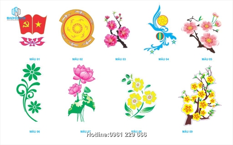 Trang trí hoa văn cột điện