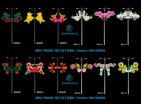 Mẫu hoa văn trang trí đô thị