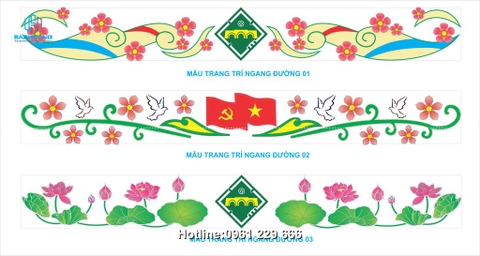 Hoa văn trang trí ngang đường