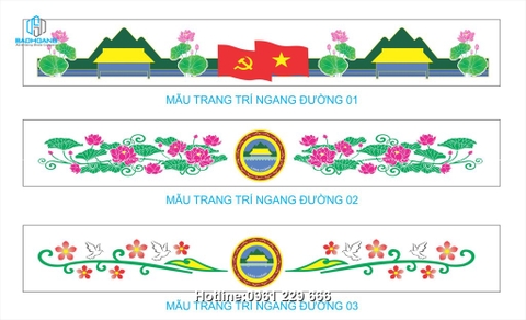 Hoa văn trang trí ngang đường