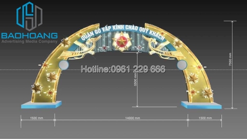 Mẫu trang trí cổng chào