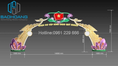 Mẫu trang trí cổng chào