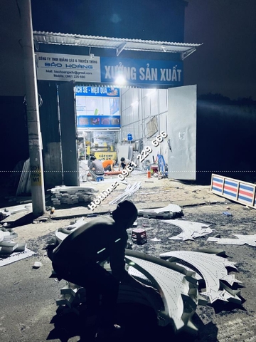 Trang trí led cột điện