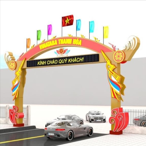 Thi công cổng chào tại Thanh Hóa