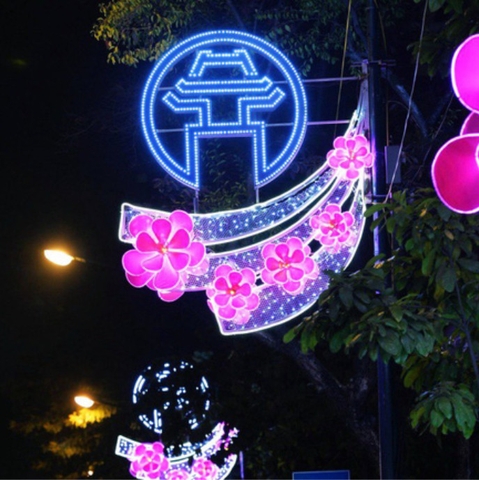 Trang trí cột điện