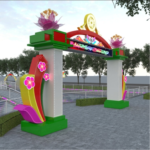 Thi công cổng chào