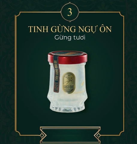 TINH GỪNG NGỰ ÔN | BẠCH NGỌC CHÂN YẾN - Yến Chưng Thượng Phẩm (Gừng Tươi 100ml)