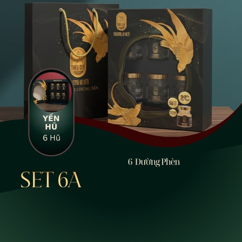 AN HÒA VƯƠNG PHÚC - Hộp 6 Hũ Yến Chưng Sẵn