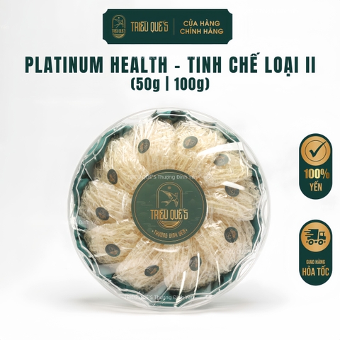 [100G] PLATINUM HEALTH | TỔ YẾN TINH CHẾ (LOẠI 2)