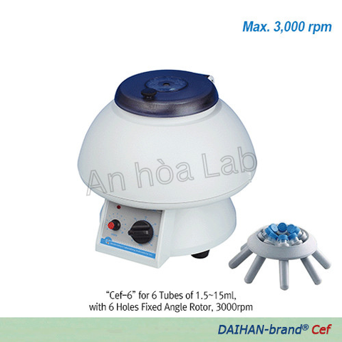 MÁY LY TÂM 6 VỊ TRÍ CHO ỐNG 15ML, MODEL: CEF-6, HÃNG: DAIHAN/HÀN QUỐC