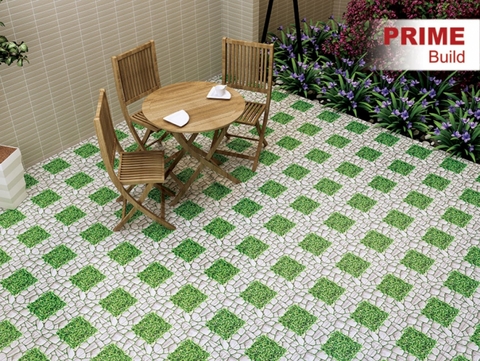 Gạch Ốp Lát Sân Vườn 40×40 Giả Cỏ Prime 2596