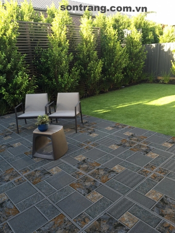 Gạch sân vườn 50X50 PRIME 18618 đá nhám dày 1.3cm