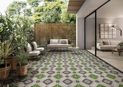 Gạch sân vườn 50X50 PRIME 18619 đá nhám dày 1.3cm