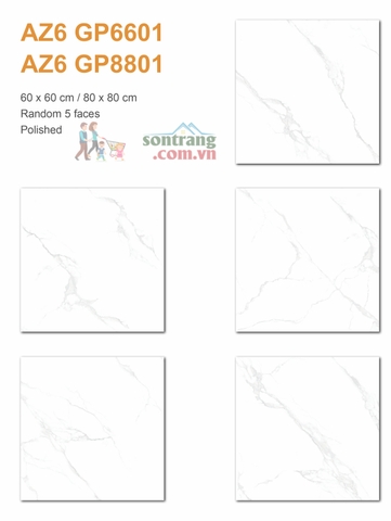 Gạch lát nền granite 80x80-Bóng Arizona AZ6-GP8801