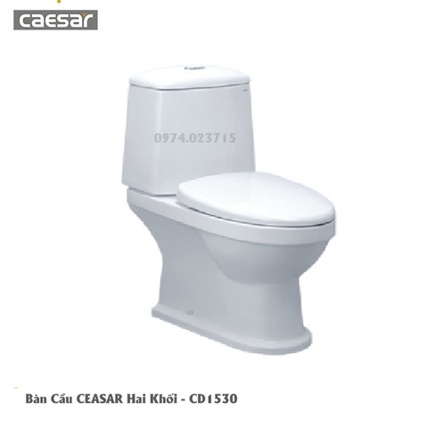 Bàn Cầu Hai Khối CAESAR-CD1530