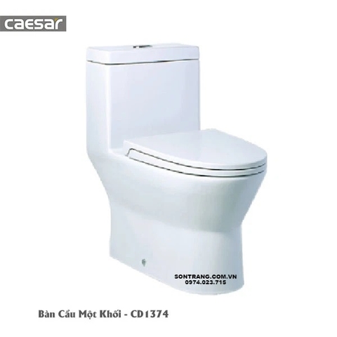 Bàn Cầu Một Khối CAESAR-CD1374