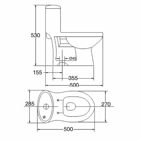 Bồn cầu trẻ em Viglacera BTE