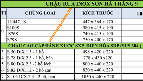 Chậu rửa bát inox 1 hộc SHN 1H447S