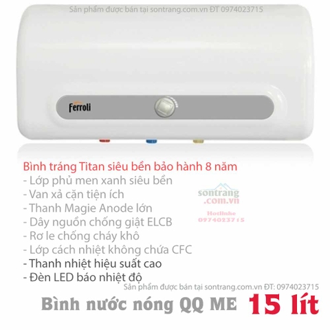 Bình nước nóng Ferroli QQ ME 15 lít