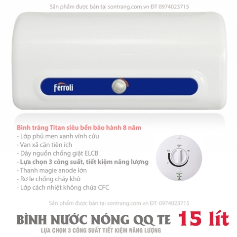 Bình nước nóng Ferroli QQ TE 15 lít